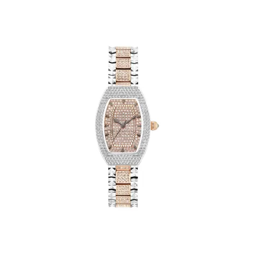 DAVENA Shining Adventure Collection Кварцевый механизм Eco Friendly Медный ремешок Часы Женские Розовый циферблат