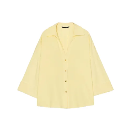 ZARA Желтые Женские Рубашки