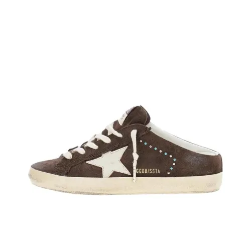 Golden Goose Супер Звезда Sabot Резиновая подошва Домашние тапочки Женские Коричневый