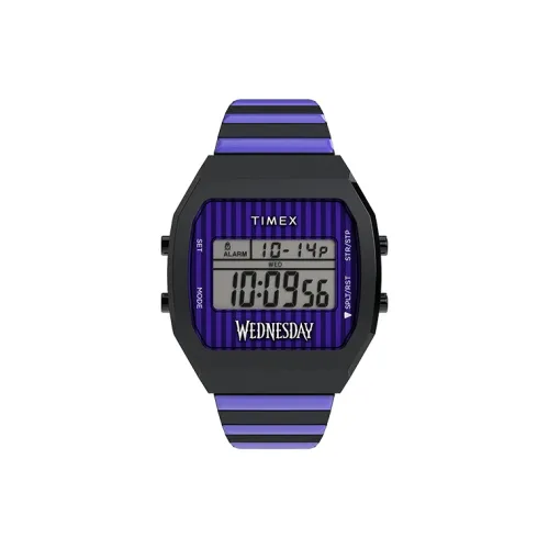 TIMEX Мужские часы Кварцевый механизм Ремешок из нержавеющей стали Черный циферблат