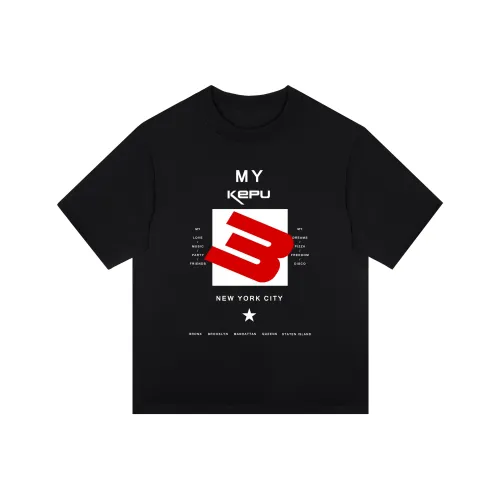 Kepu Черная унисекс футболка