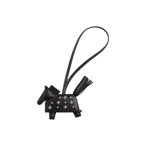 HERMES Rodeo Milo (фиолетовый) Lambskin с Swift Calfskin Сумка Аксессуар Маленький Унисекс Черный