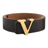 Стиль 1, Золотая пряжка + кофейный ремень (не обрезанный)