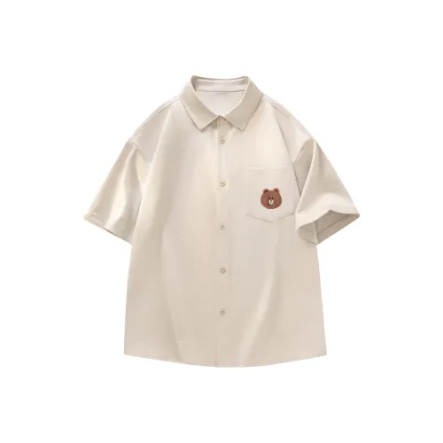 LINE FRIENDS Бурый Медведь Рубашка Унисекс