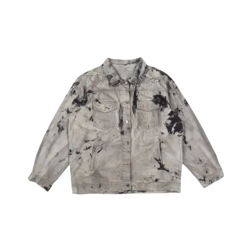 BLACK AT Серый Унисекс Куртки