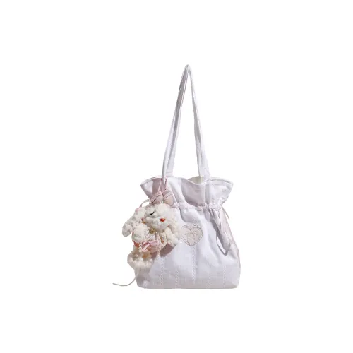 Bueno Ткань Тоут Сумка Сумка через плечо Женская Белая Розовая Желтая