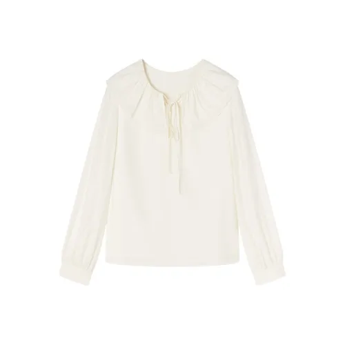 XIANGYING Цапельно-белый Женские Рубашки