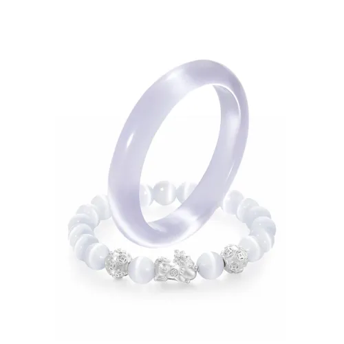 SUIYUEJINGHAO Стекло Кошачий глаз Браслеты Унисекс