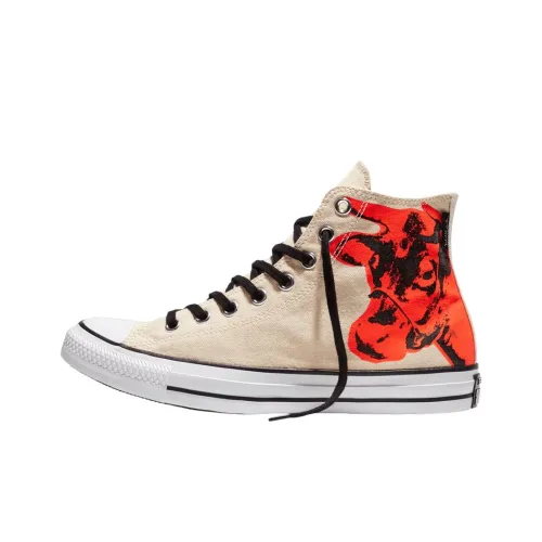 Andy Warhol x Converse Chuck Taylor All Star High Топ Кеды Унисекс Бежевый