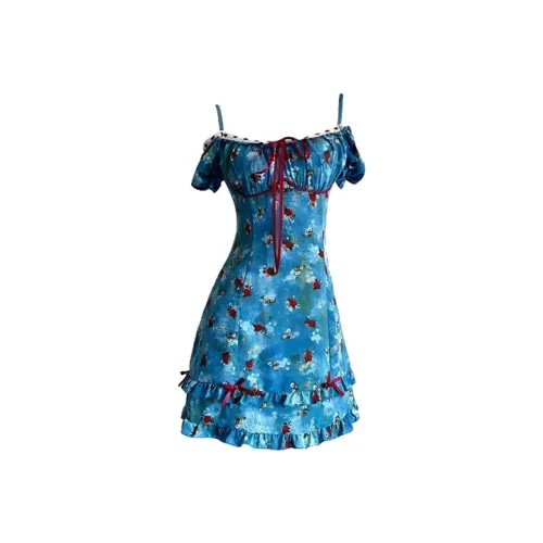 TIBINB Синий Женские Слиплатья