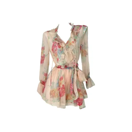 BEAUTIFUL CONFESSION Длинное платье с длинными рукавами женское