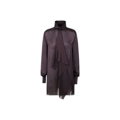 Sacai Коричневый Женские Длинные Платья с Рукавами