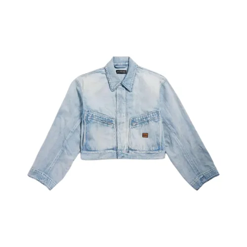 Balenciaga Denim Jacket Regular Fit Women's
