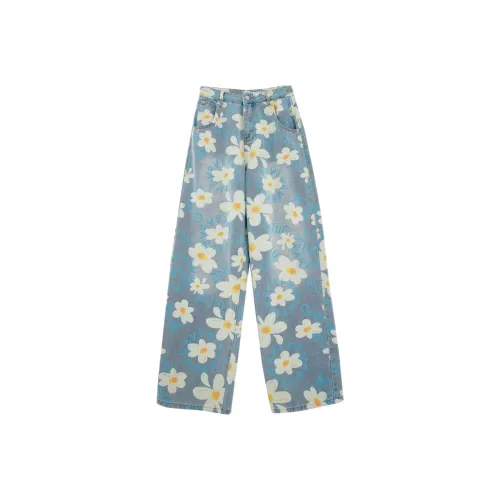 YEARNED Синие Женские Джинсы