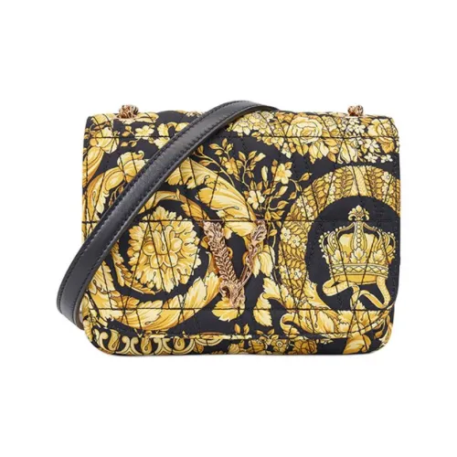 VERSACE Сумка через плечо из ткани женская многоцветная