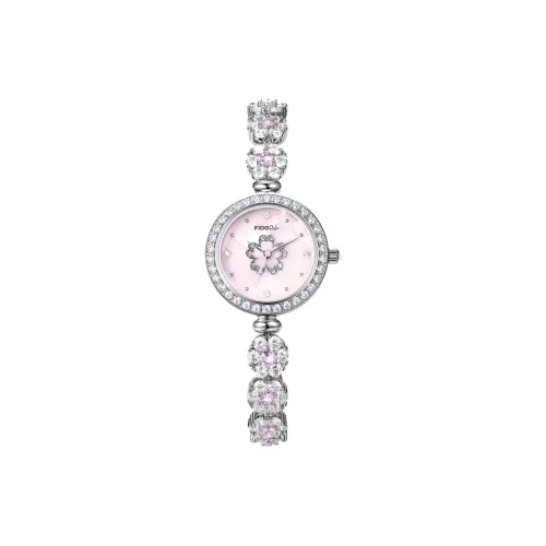 FIDO DIDO Sakura Collection Кварцевый механизм Eco Friendly Медный ремешок Часы Женские Розовый циферблат