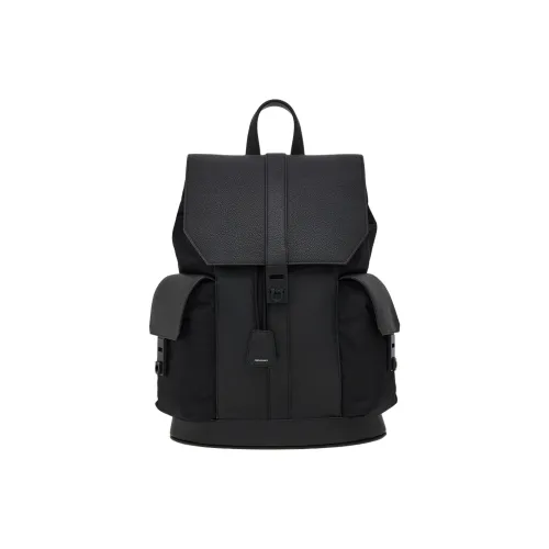 FERRAGAMO Телячья кожа Рюкзак Мужской Черный