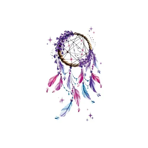 SHITIAN Перо Catching Flowers Многоцветный Tattoo Стикер