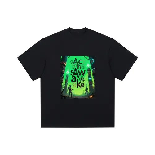ACHS AWAKE Короткий рукав T-рубашки унисекс