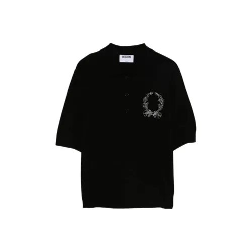 MOSCHINO FW25 Поло Женское Черное