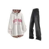 Белый+Черный Серый Брюки