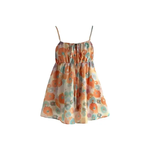 IQC Апельсин Crushed Flowers Женские Топы