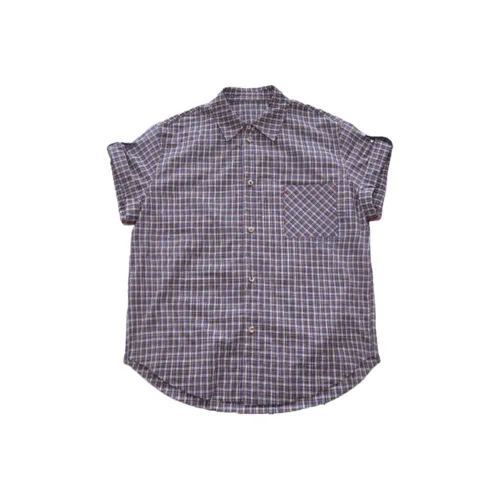 LAKESI Фуксия Клетчатые Женские Рубашки