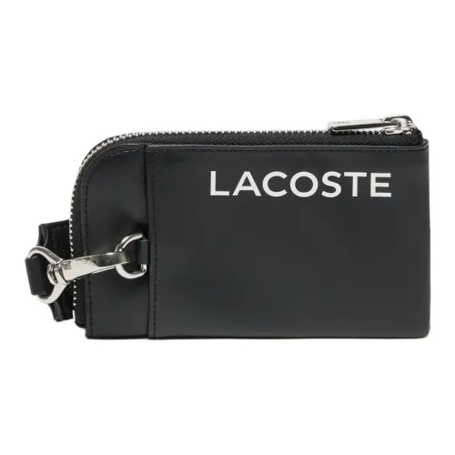 LACOSTE Синтетическая кожа Кошелек для монет Женский Черный