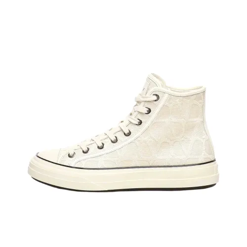 Valentino Garavani Высокие Кроссовки для скейтбординга Мужские Белые