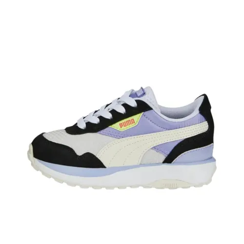 PUMA Cruise Rider Low Топ Детские Лайфстайл Обувь Фиолетовый Белый Черный Подростки