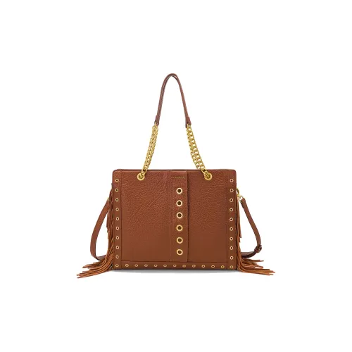 La Carrie Сумка через плечо из коровьей кожи сумка обычная женская карамель