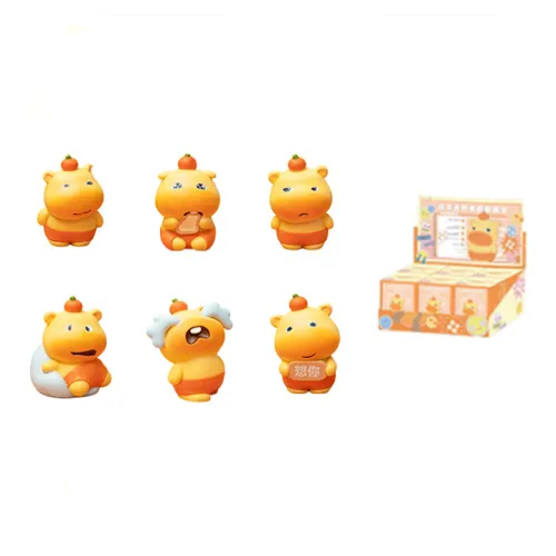 Abay Cute Capybara TREASURE LuLu Pig Blind Boxes Single Mystery Box Полный комплект из 6 шт