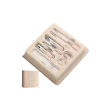 [Ногти Щипцы-Градиент Розовый] Кожаный Чехол 6 Штук Набор