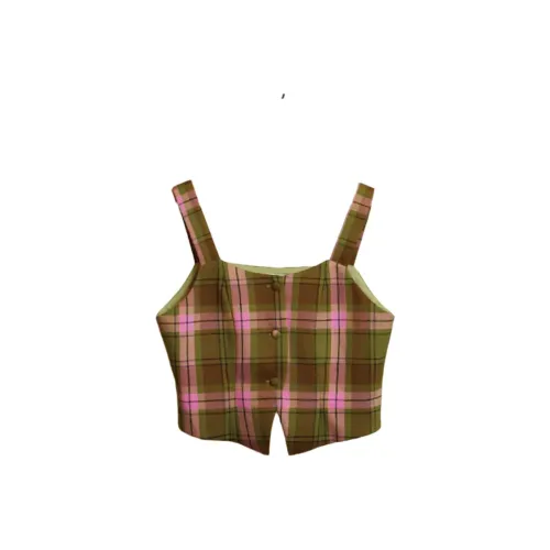 GLEE DIARY Клетчатые Женские Майки