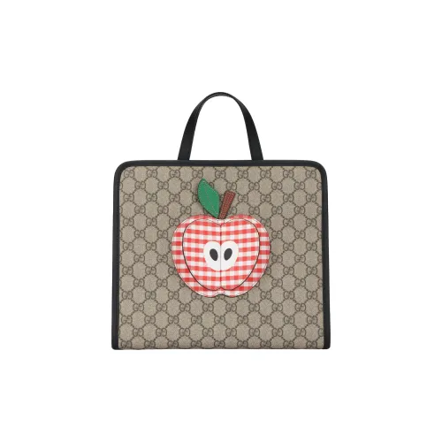 GUCCI Supreme Холст Тоут Сумка Сумка для покупок Сумка Детская Сумка Детский Эбеновый Красный