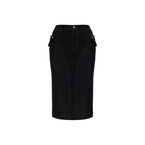 VERSACE JEANS COUTURE FW25 Деним Длинный Юбка Женские