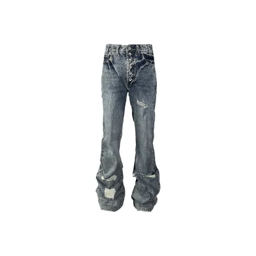 TECNINE DROP1 Blue RUIN Jeans TecNineGroup Jeans Unisex Blue