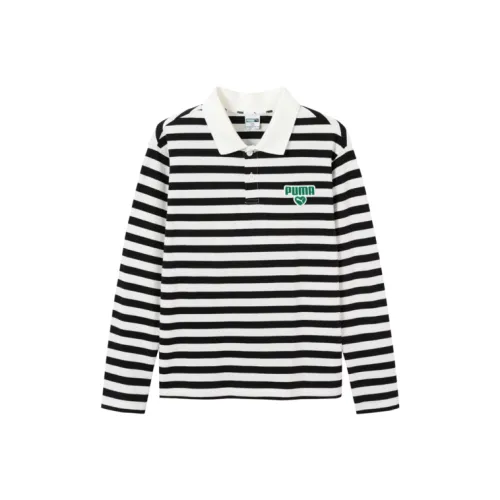 PUMA FOREVER Черно-белая панда Тон 00391 Kids Поло