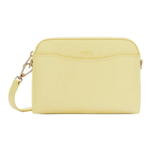 Furla Сумка через плечо из коровьей кожи мини женская желтая