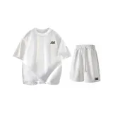 Комплект одежды (Белый Фотиния Серый Топ + Белый Фотиния Серый Штаны)