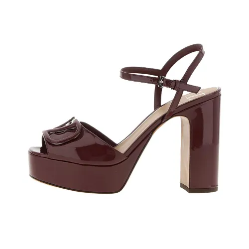 Valentino Garavani Vlogo Signature One Ремень Сандалии 11,5 см Женские Красные