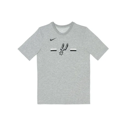 NIKE Dri Fit Серые Школьные Рубашки с коротким рукавом