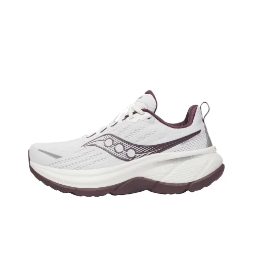 Saucony Hurricane 25 Дышащие Поддерживающие Беговые кроссовки Унисекс Белый Красный