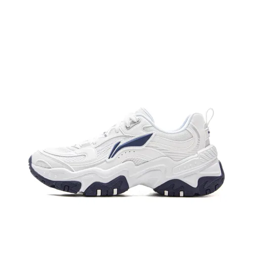 LINING Brown sugar Шокабойеры Устойчивый Дышащий Низкий Топ Кэжуал Женские Белые