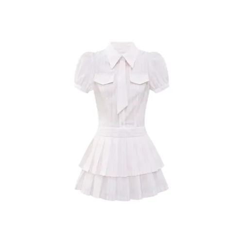 BEAUTIFUL CONFESSION Короткое платье с короткими рукавами женское