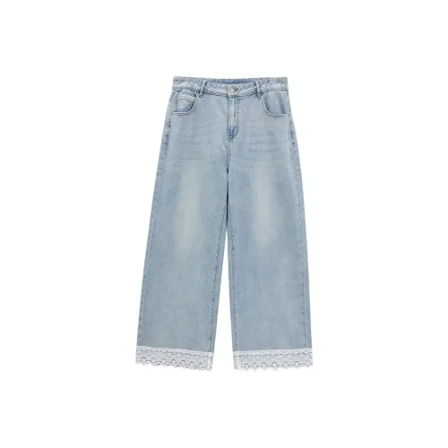 AIYIFU Джинсы Светло-Синие Женские