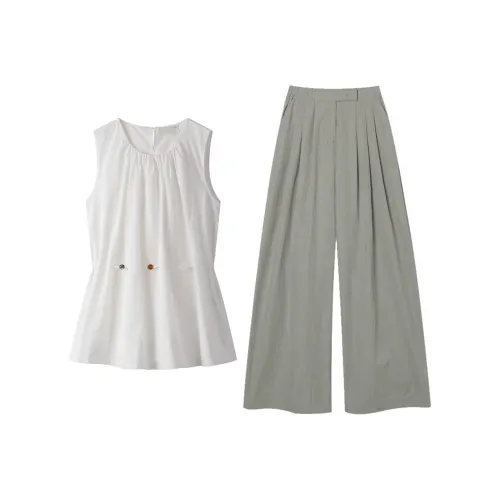 MARIE·COCO Топ без рукавов + Повседневные брюки Женские Повседневные костюмы