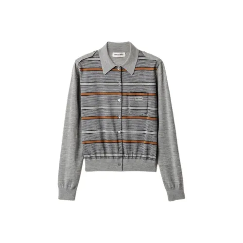 MIU MIU Серые Женские Свитеры