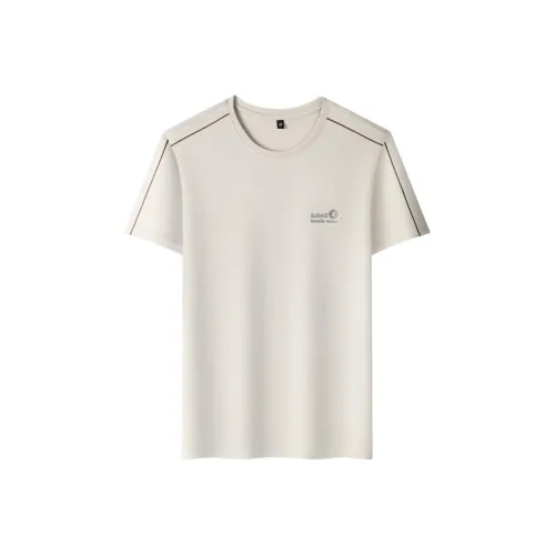 TOUHAOQINGNIAN Бежевый верблюжий Мужская T-рубашка