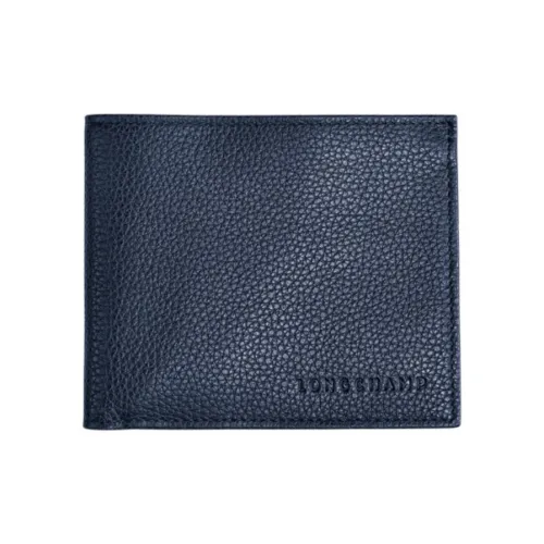 LONGCHAMP Le Foulonné Кошелек из коровьей кожи Унисекс Морской синий